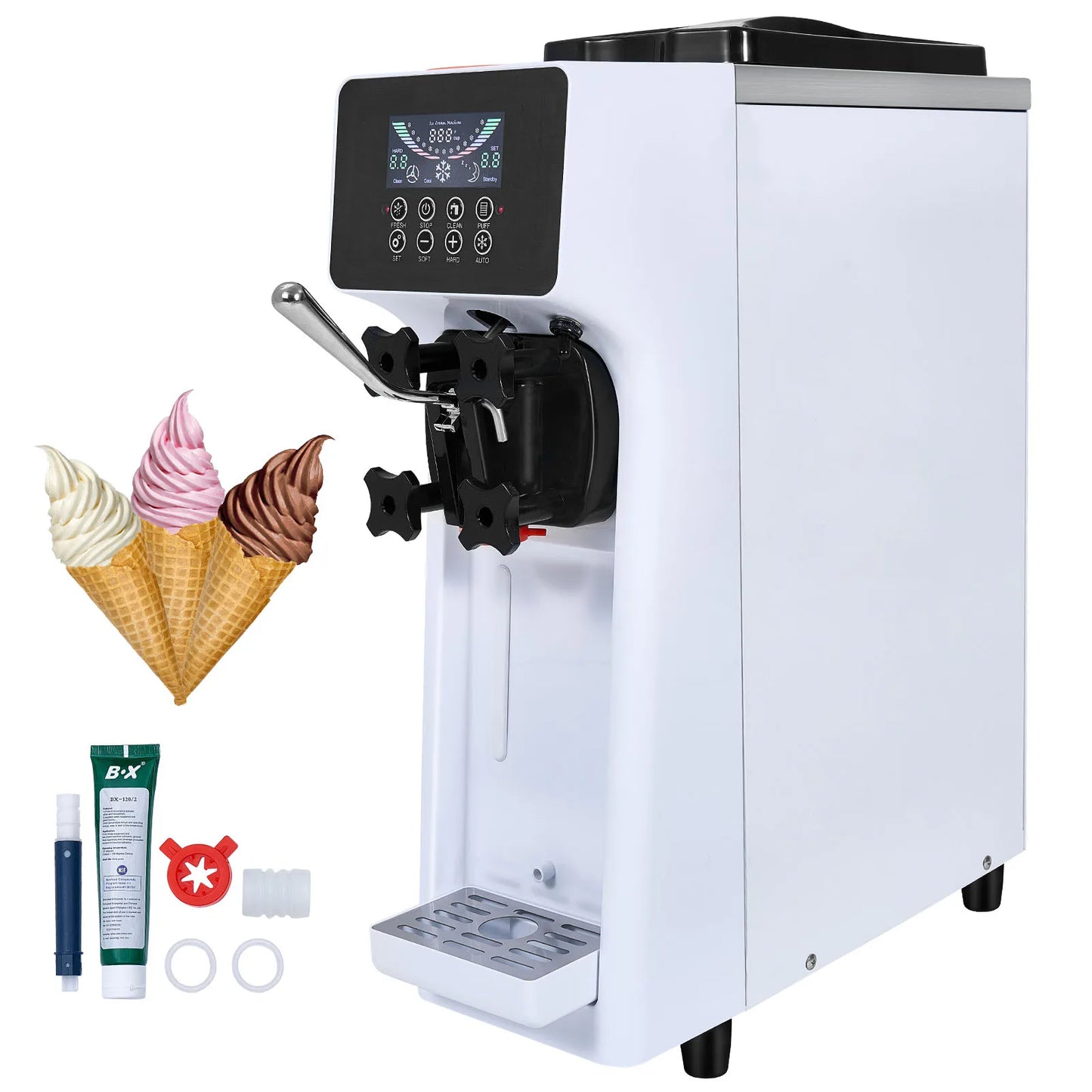 SucceBuy Commercial Ice Cream Machine Single Flavor