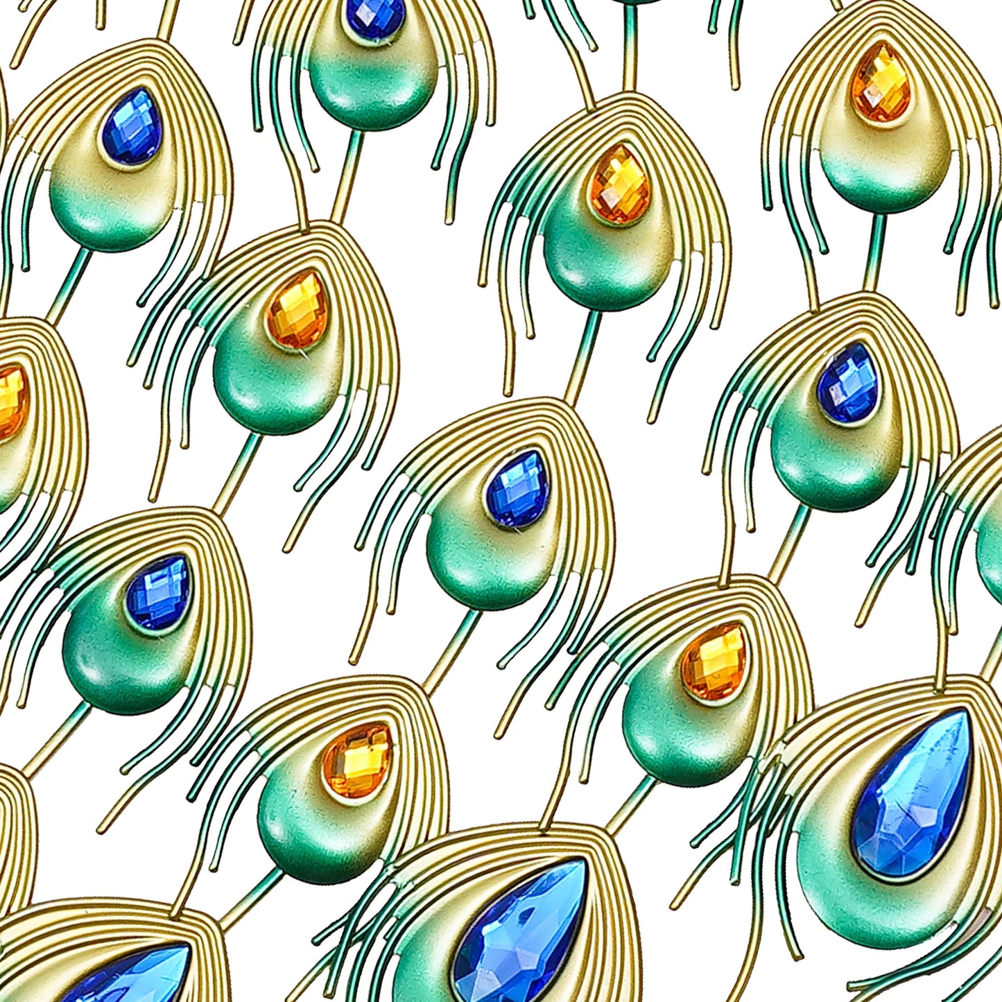 Clock Peacock 3D European Style Hanging Wall Clock Decor