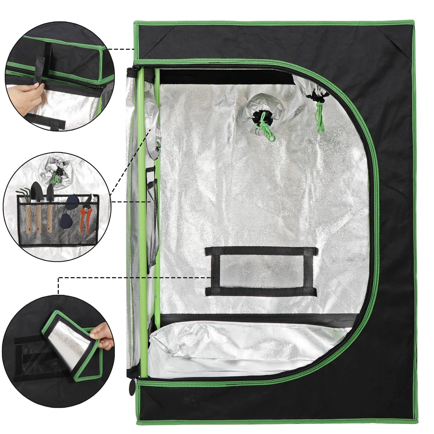 Grow Tent Box Seed Room With Window For Indoor Gardening