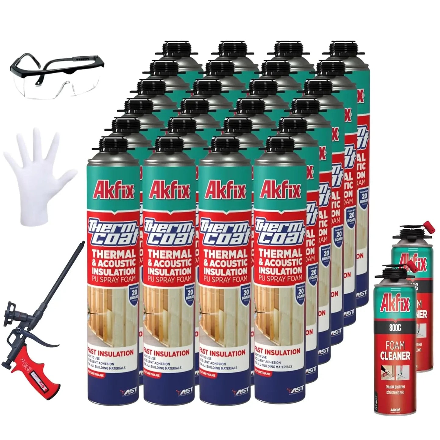 Thermcoat Spray Foam Insulation Kit Closed Cell Sealant