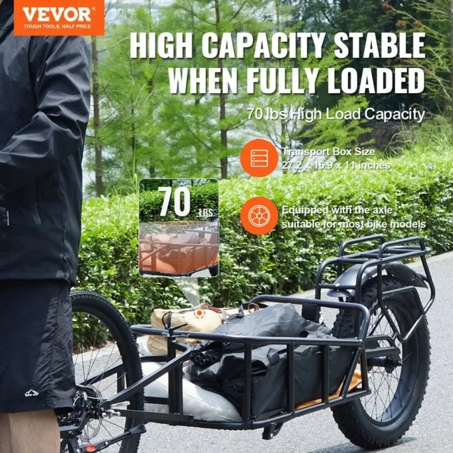 Hign-concerned Bike Cargo Trailer Heavy Duty Bicycle Cart