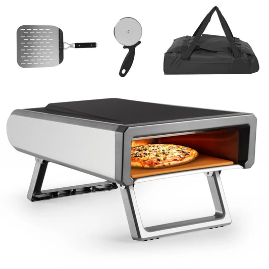Adoolla Pizza Oven Outdoor Gas Powered Portable Backyard Camping