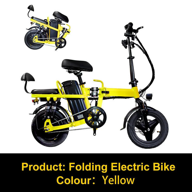 Foldable Portable Electric Bike 48V 500W For Adults