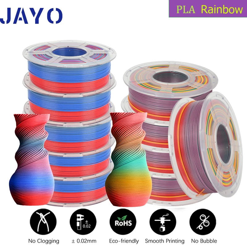 JAYO PLA Plus Filament 10 Rolls High Speed Matte 3D