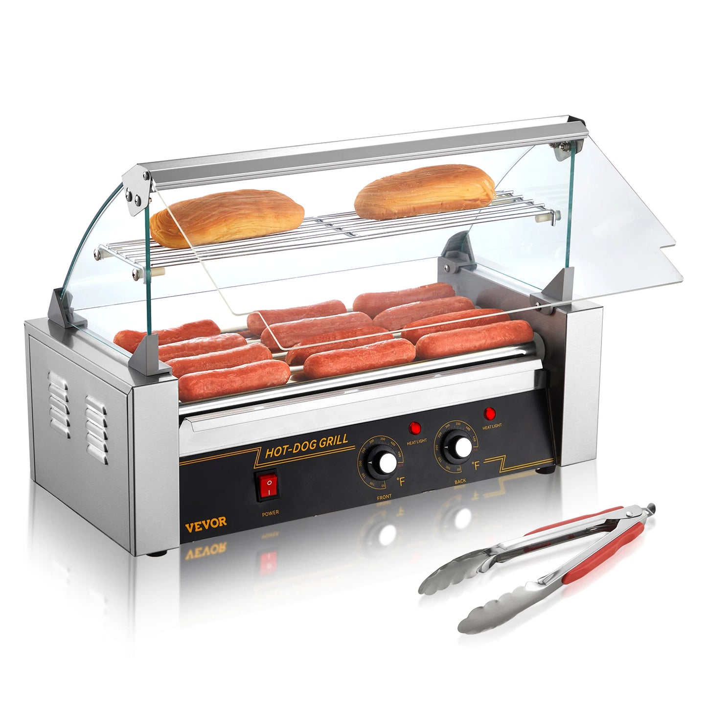 SucceBuy Hot Dog Roller Machine 5 7 11 Rods Sausage Grill