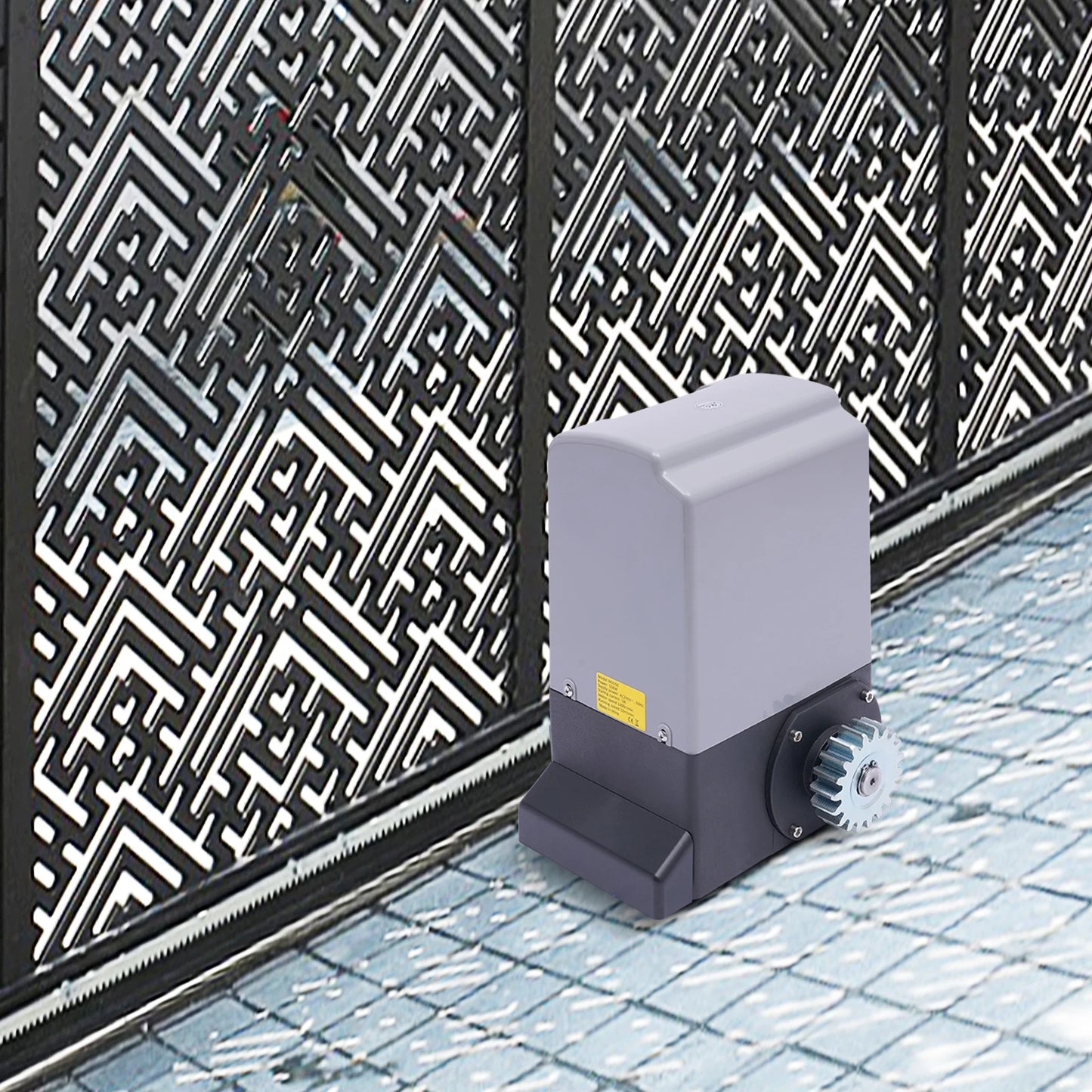 550W 1200kg Electric Sliding Gate Opener With 6 Gear Racks