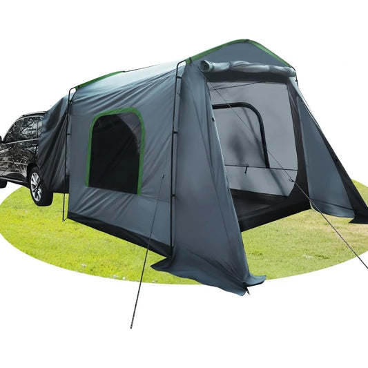 Hot-Sell! 5-9 Person Rectangle Car Tent for Family, Waterproof & Windproof for Car Camping, Large Camping Tents with Storage Bag