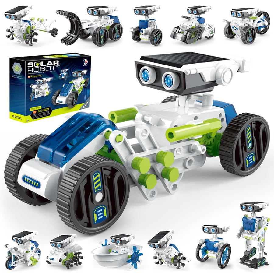 CONUSEA Solar Robot Toy 12 in 1 Science Kit for Kids