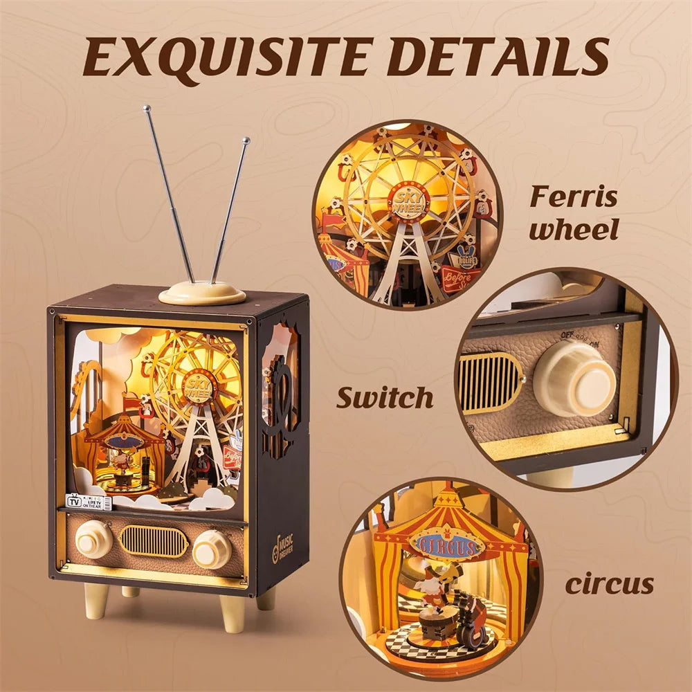 Robotime Sunset Carnival Music Box 3D Puzzle AMT01