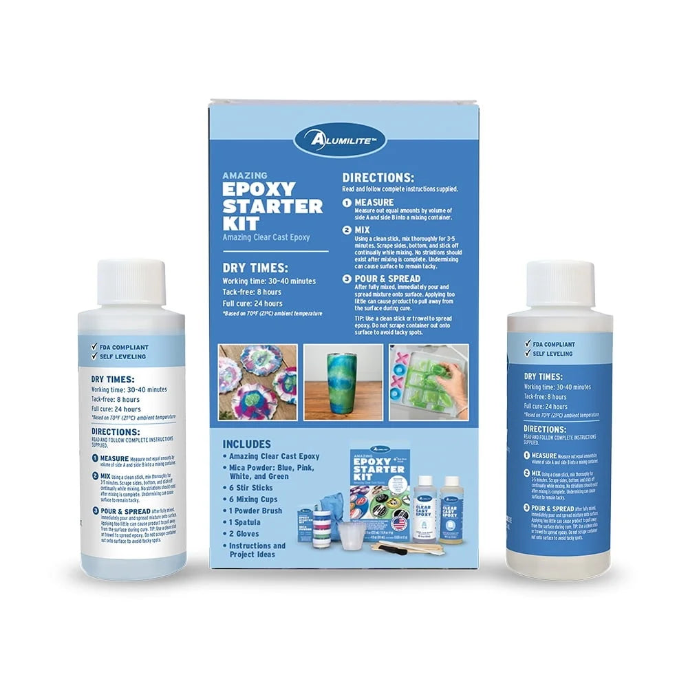 XMSJ Epoxy Starter Kit Resin Crafting Set With 2 Part Epoxy