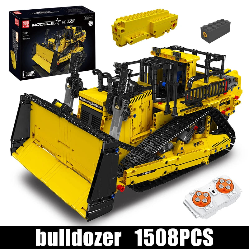 Mould King 15084 RC Bulldozer Building Block Set Toy