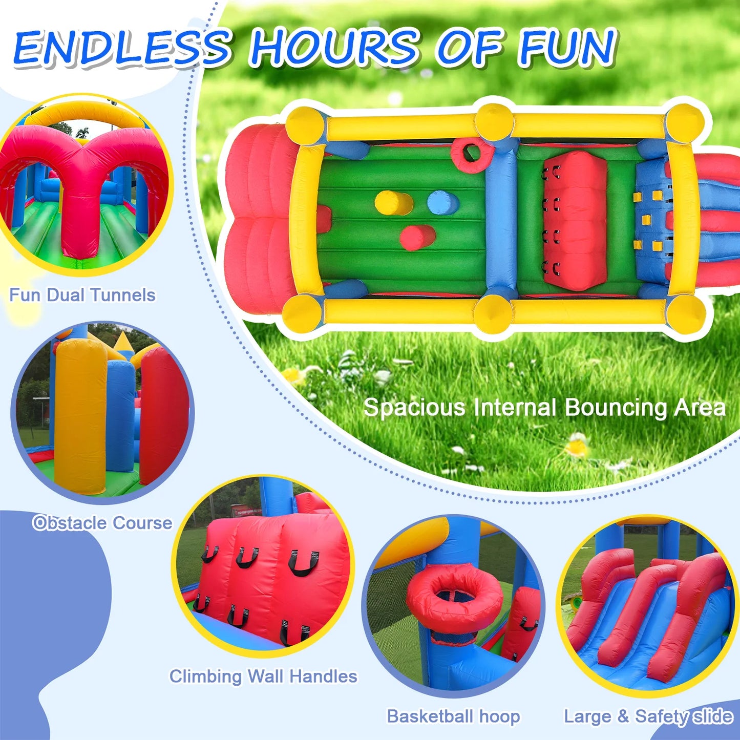 King Inflatable Macaroon PVC Water Slides Ball Pool Outdoor