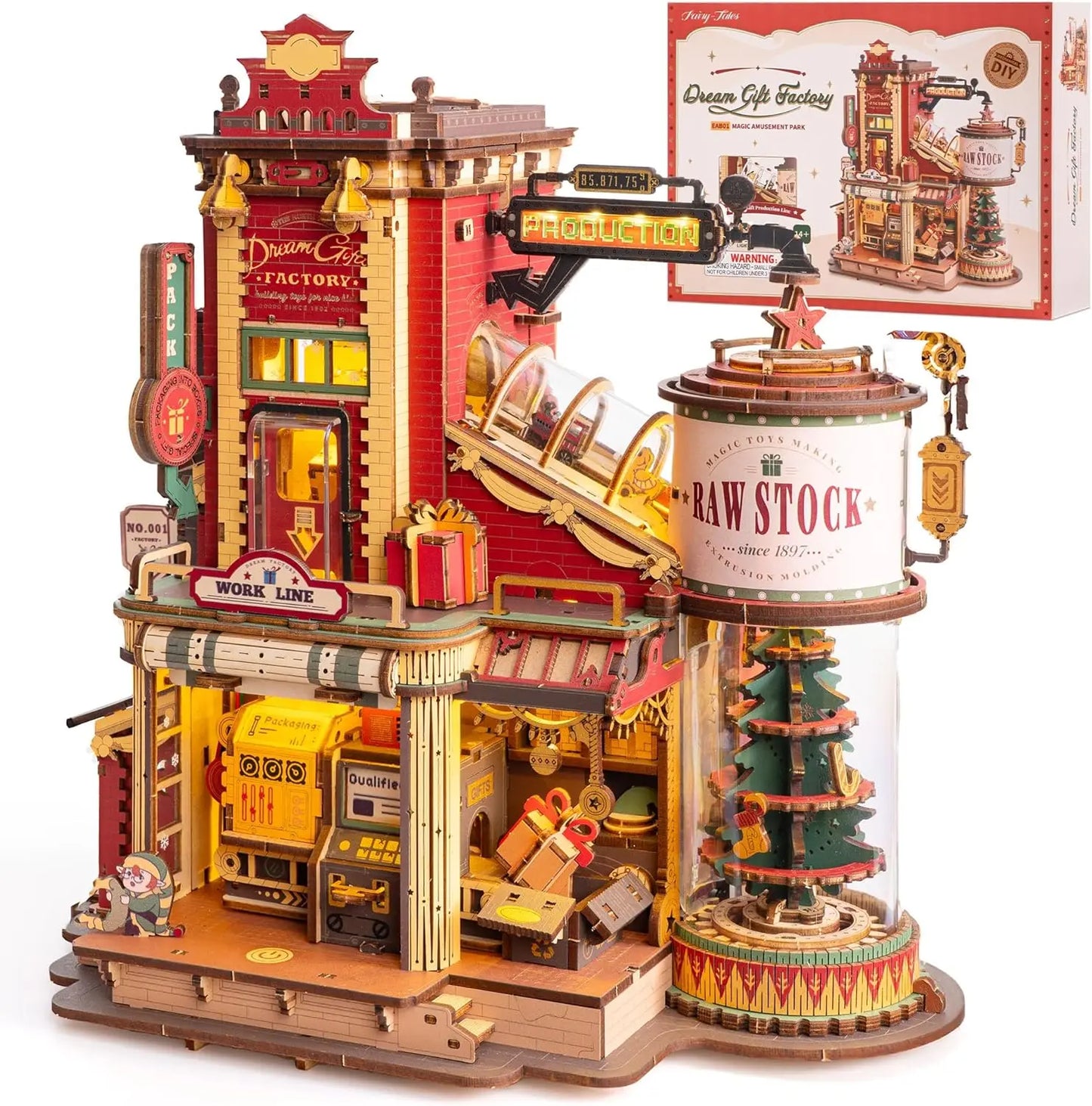 Robotime Rokr Wooden Music Box Dream Gift Factory Puzzles
