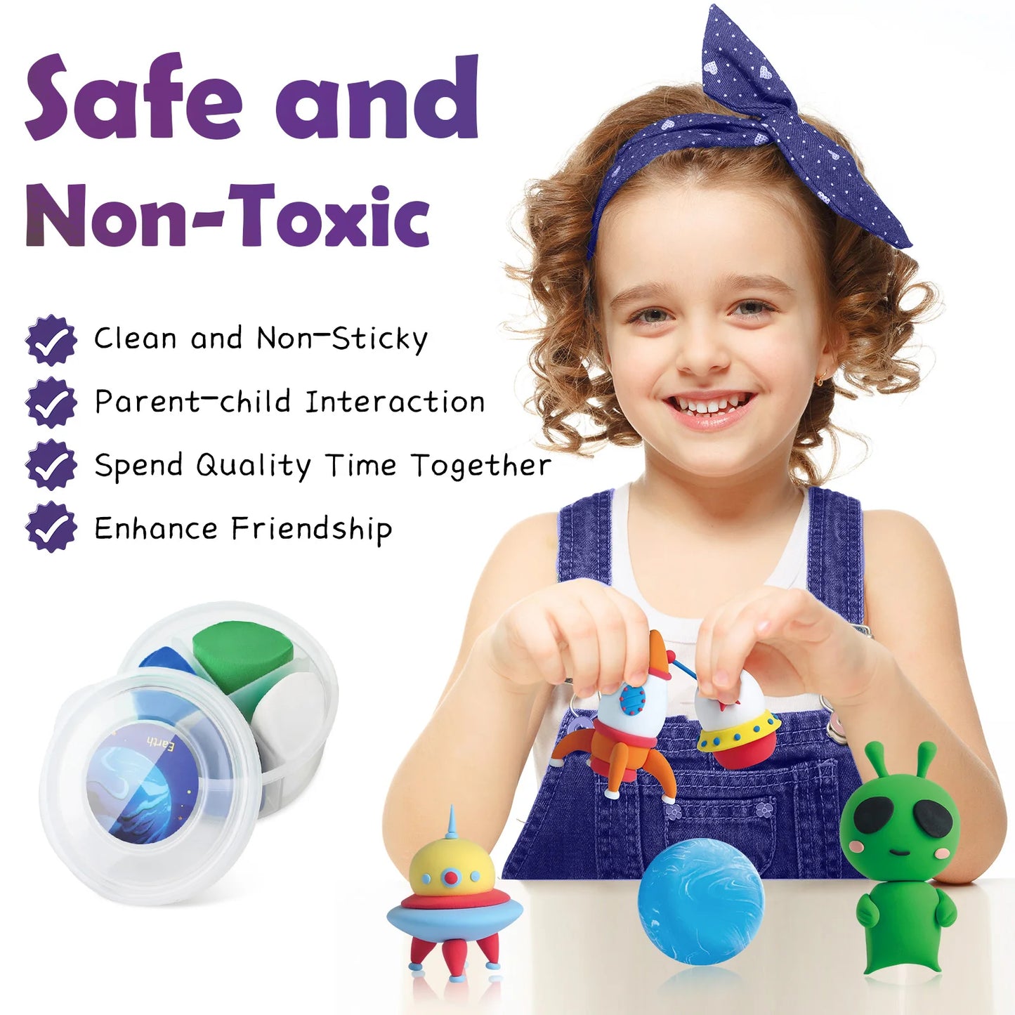 Hign-concerned Air Dry Clay Kit For Creative Kids Play