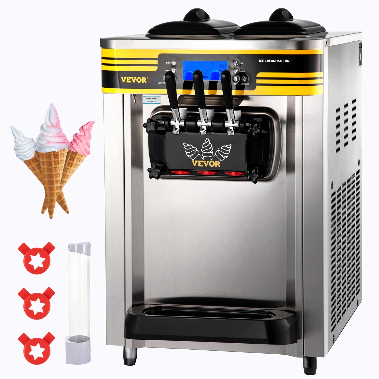 SucceBuy Soft Ice Cream Machine Commercial Desktop Pro