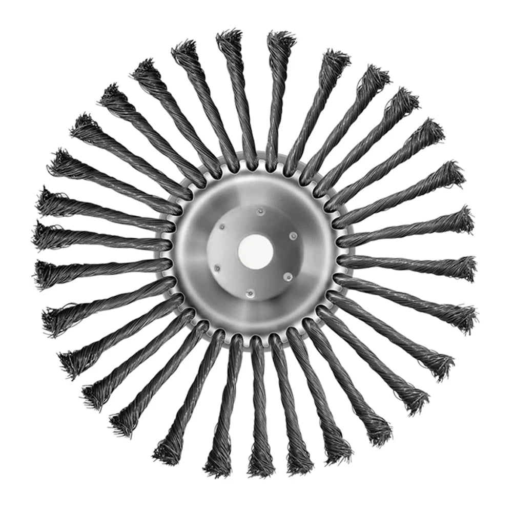 10 Inch Wire Brush Trimmer Head for Weed Removal and Rust
