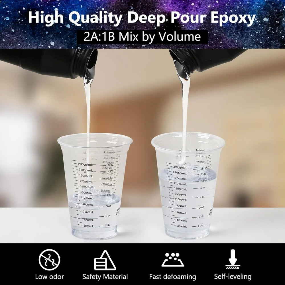 XMSJ Deep Pour Epoxy Resin Kit For River Tables And More