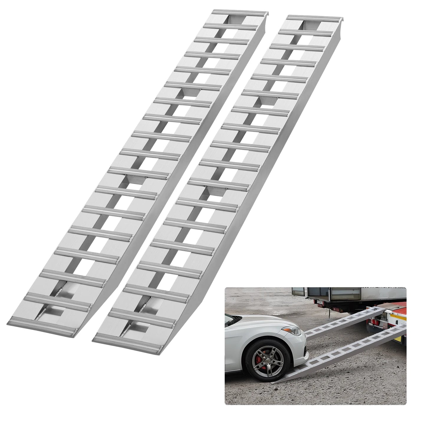 SucceBuy Aluminum Loading Ramps 880 6000 LBS Capacity Set