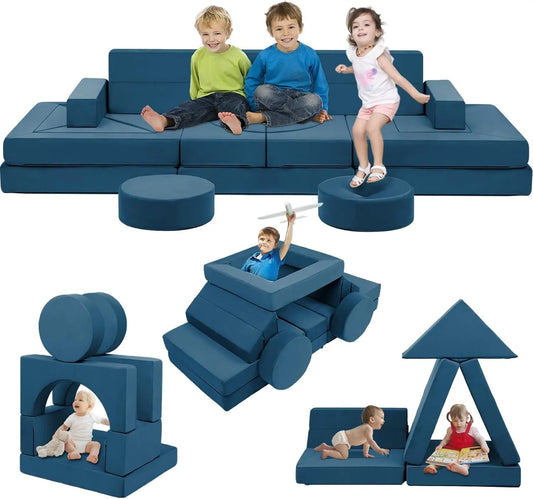 XMSJ 22Pcs Modular Kids Play Couch Inspiring Creativity