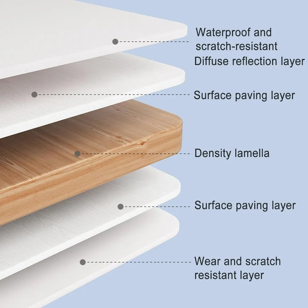 ZHUOTING Kids Adjustable Desk And Chair Set With Storage