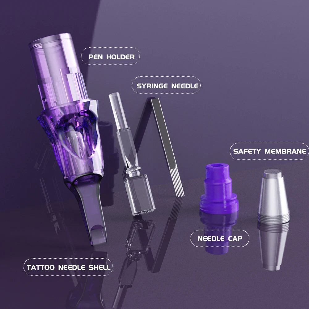 Gold Plume Tattoo Cartridge Needles 50 Set Rl Rs M1