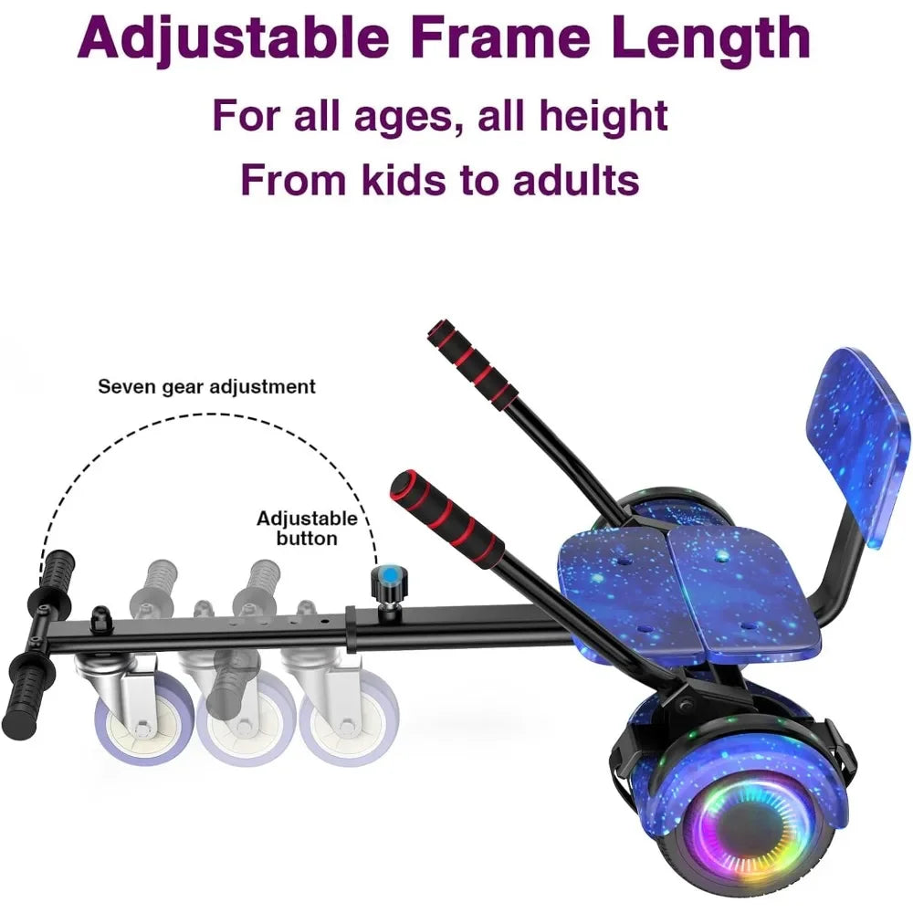 Hoverboard Seat Attachment Go Kart For Kids Safety Enhanced