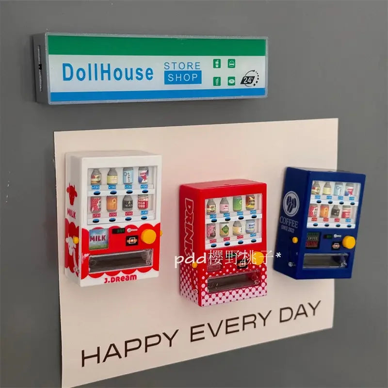 3D Fridge Magnets Simulation Mini Appliance Refrigerator Decor