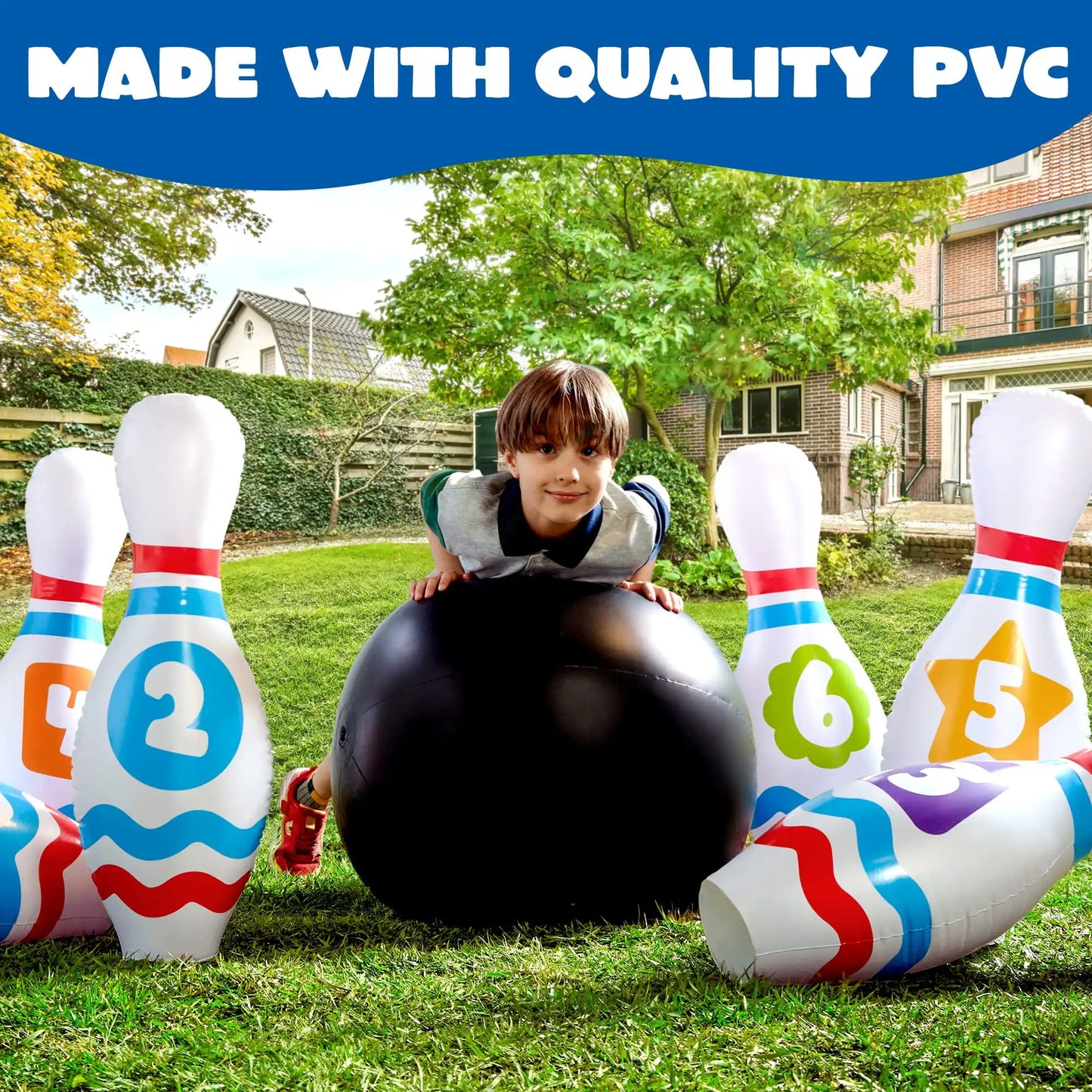 Joyfy Giant Inflatable Bowling Set For Kids And Adults