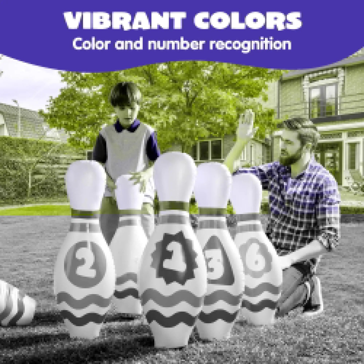 Joyfy Giant Inflatable Bowling Set For Kids And Adults