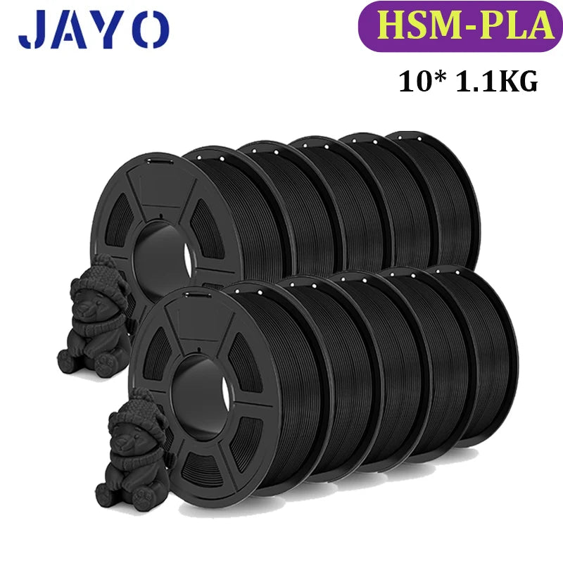 JAYO PLA Plus Filament 10 Rolls High Speed Matte 3D