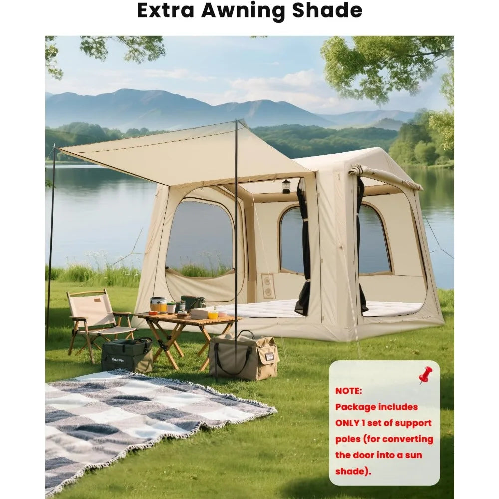 Building Inflatable SUV Camper Tent Two in One Quick Setup