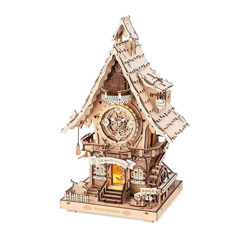 Robotime Rokr Cuckoo Clock Kit Black Forest 3D Puzzle