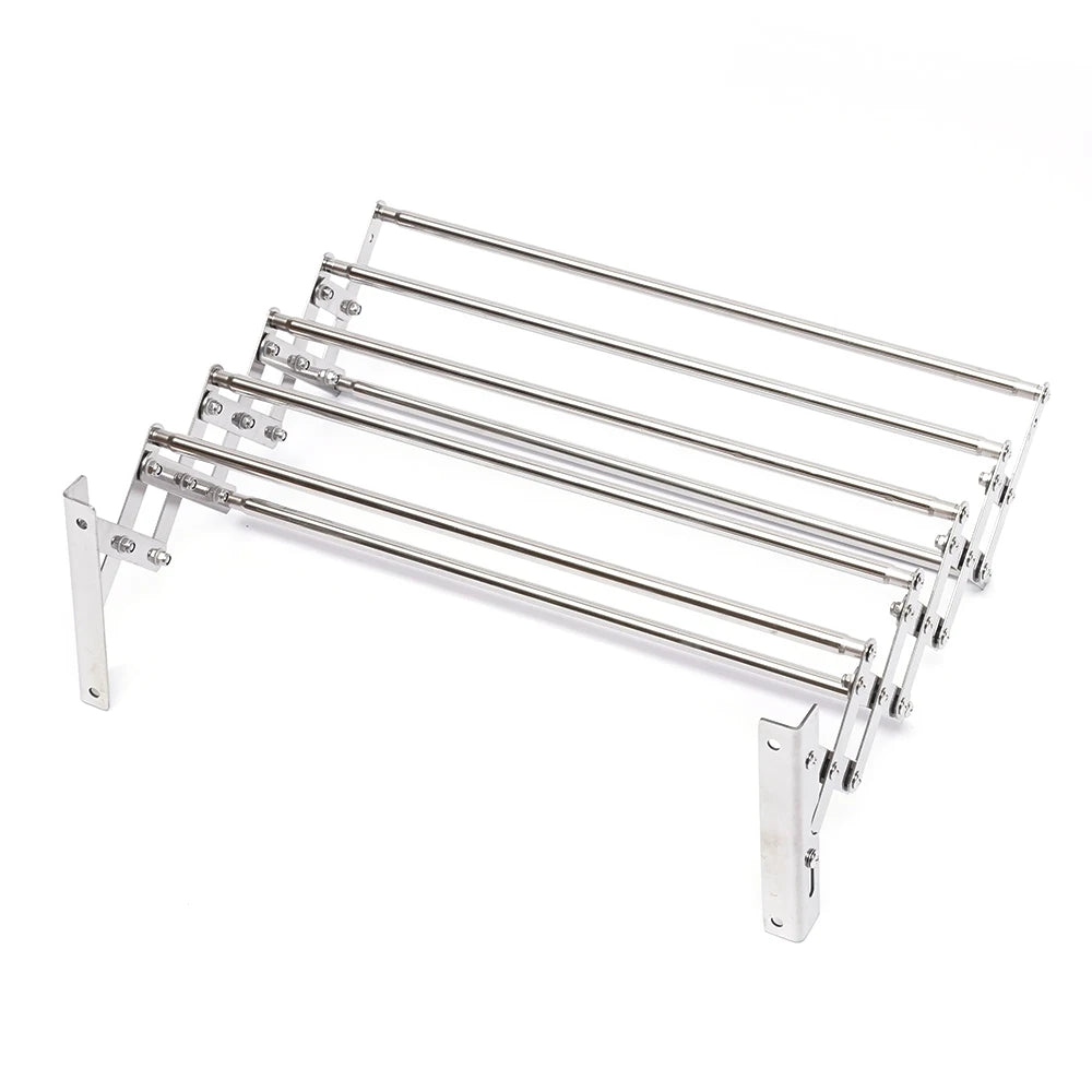 Stainless Steel Wall Mounted Laundry Rack Foldable Unit