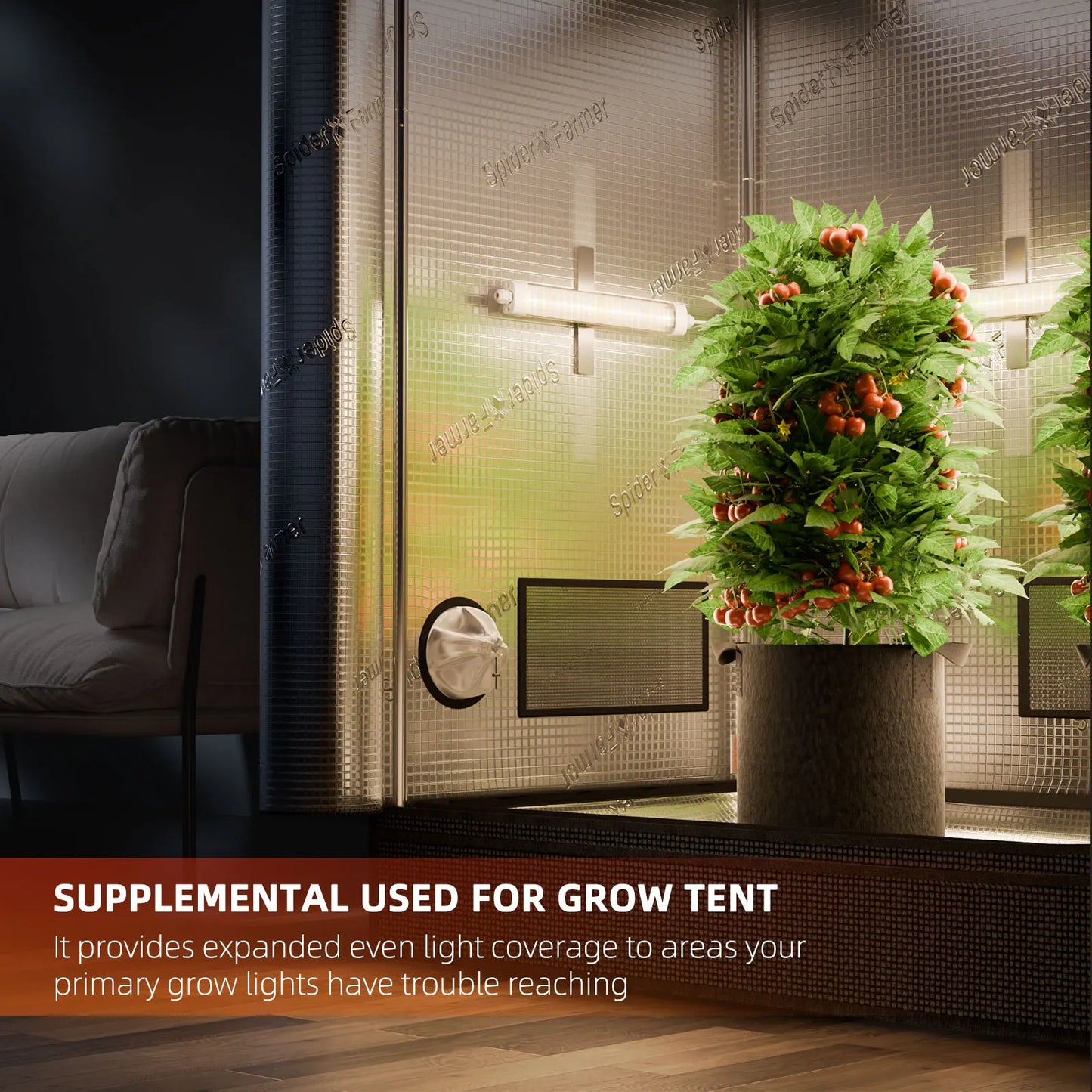 Spider Farmer Glow30 LED Grow Light 4 Bar System for Veg