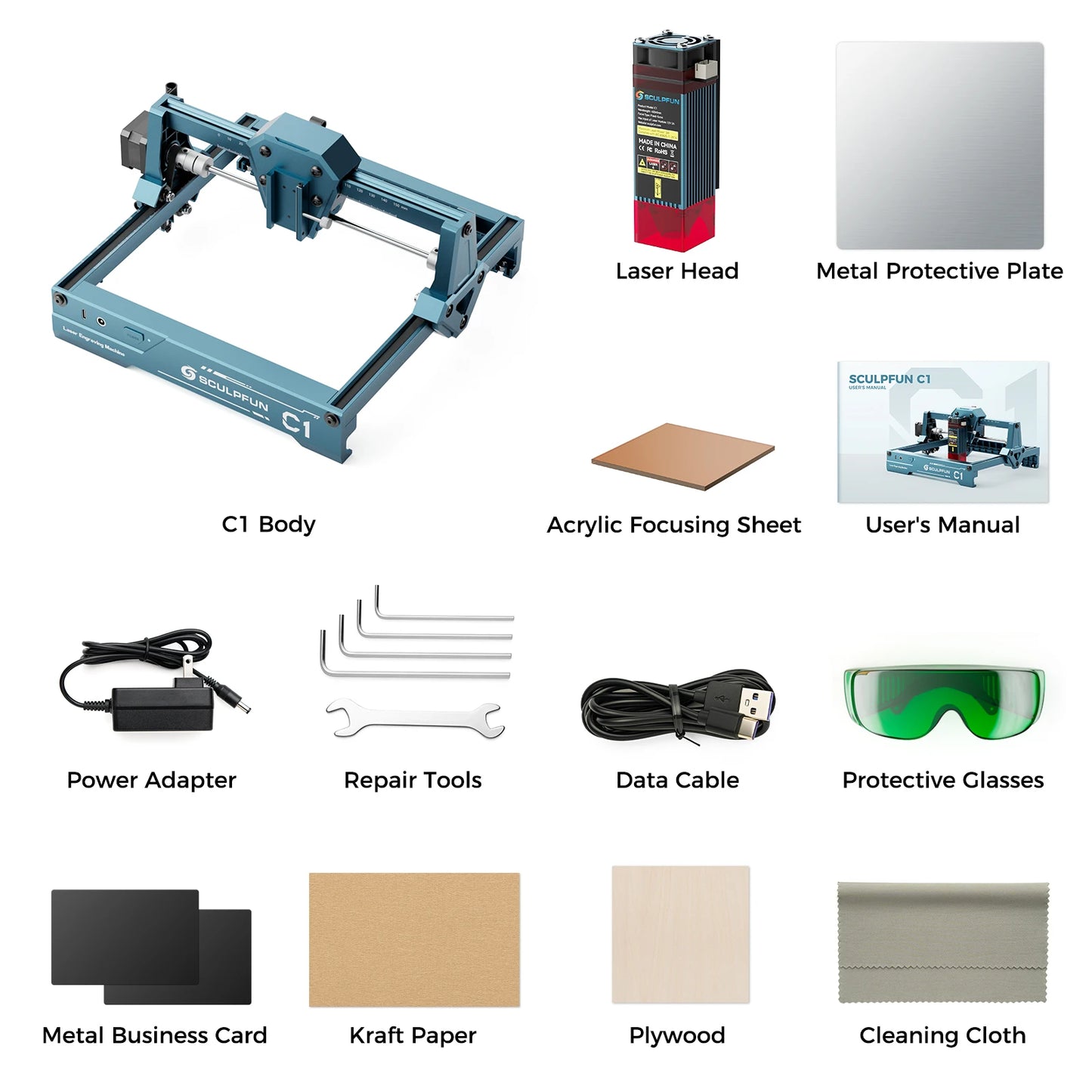 SCULPFUN C1 Laser Engraving Machine 3W High Precision