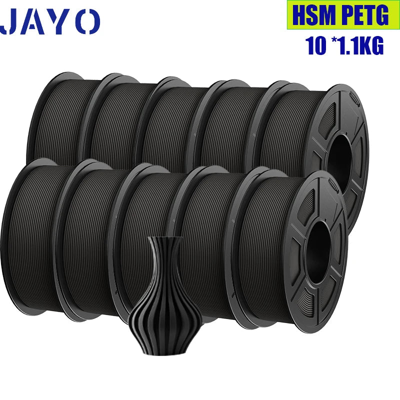 JAYO PLA Plus Filament 10 Rolls High Speed Matte 3D