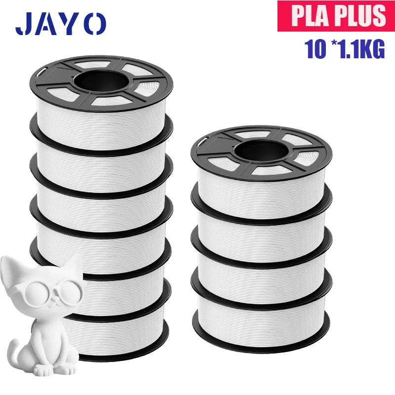 JAYO PLA Plus Filament 10 Rolls High Speed Matte 3D