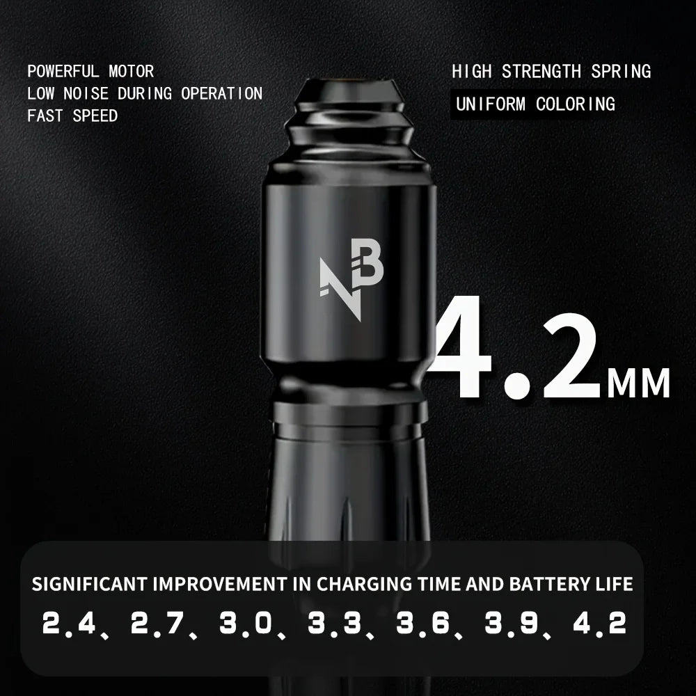 Gold Plume Wireless Tattoo Gun Kit With Power Supply