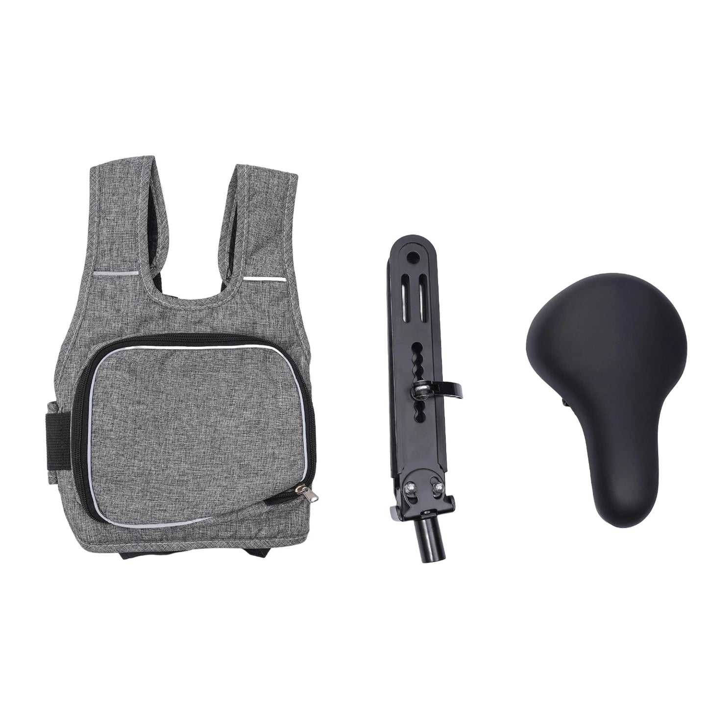 Kids Bike Seat And Handlebar Accessory Combo Pack Mounted