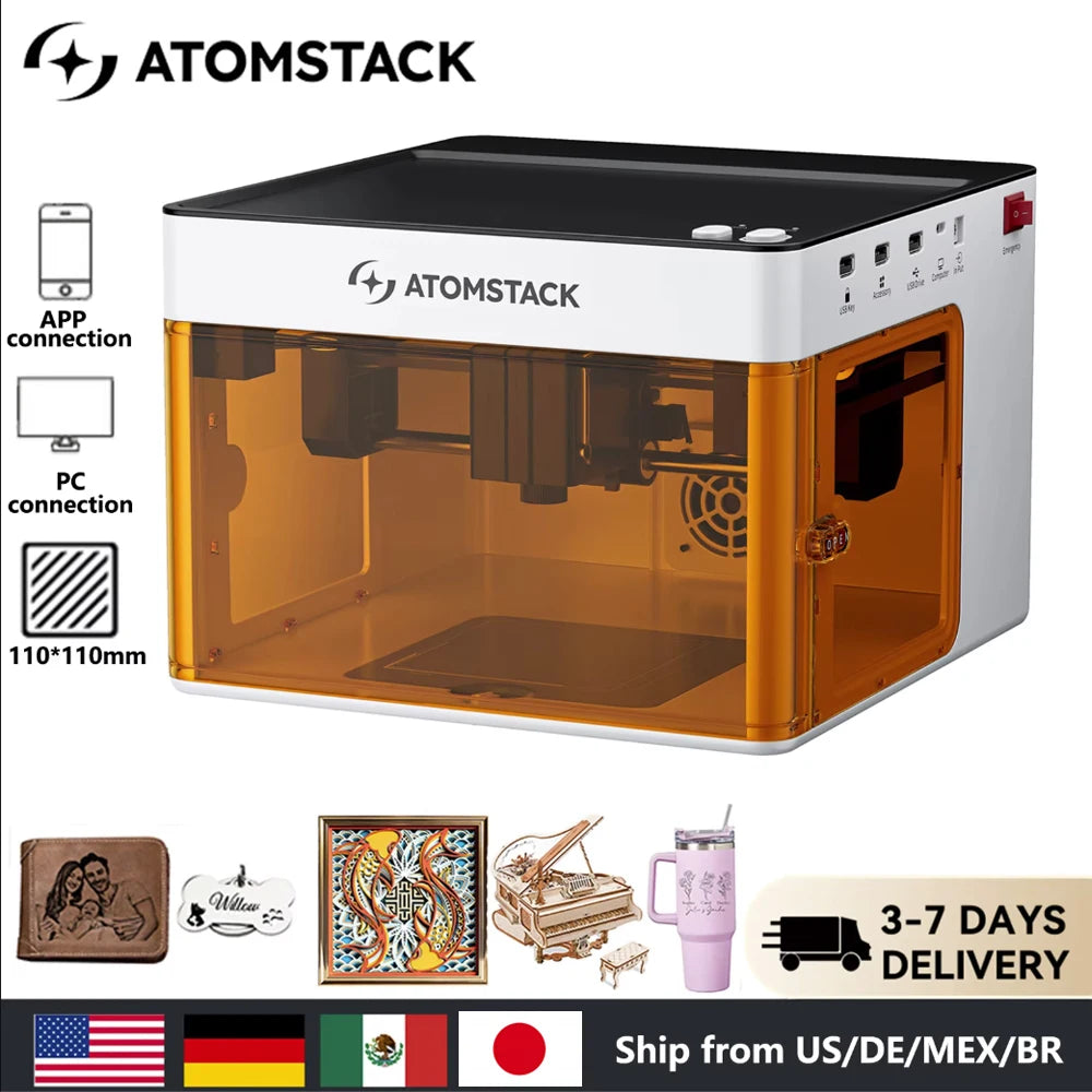 Atomstack P1 Mini Portable Laser Engraver 5W Bluetooth