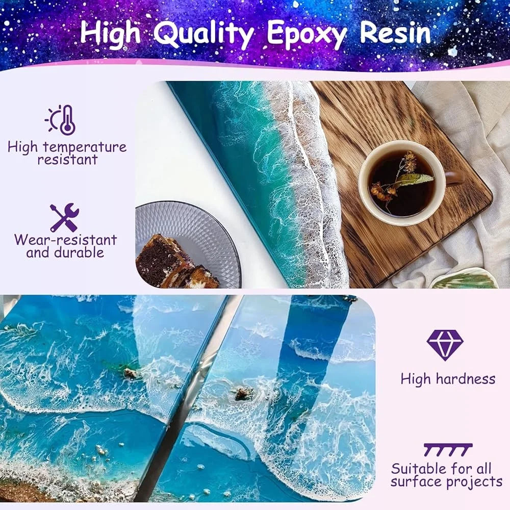 XMSJ Clear Epoxy Resin Kit For Beginners Home Crafts