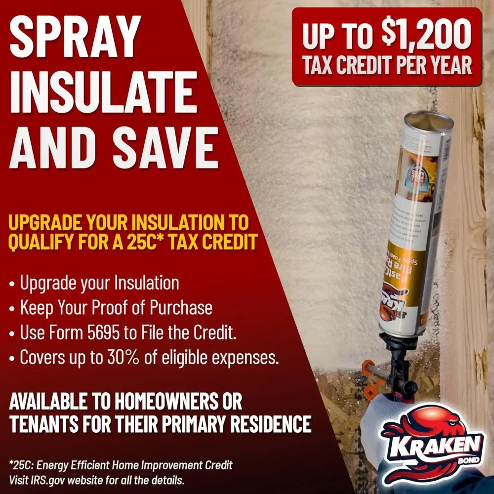 Fire Rated Spray Foam Insulation Kit Closed Cell In A Can