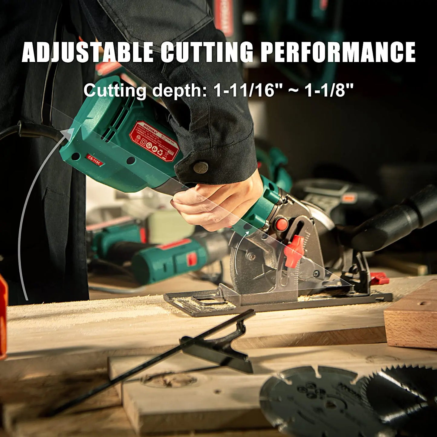 HYCHIKA 750W Circular Saw With Dust Collection Function