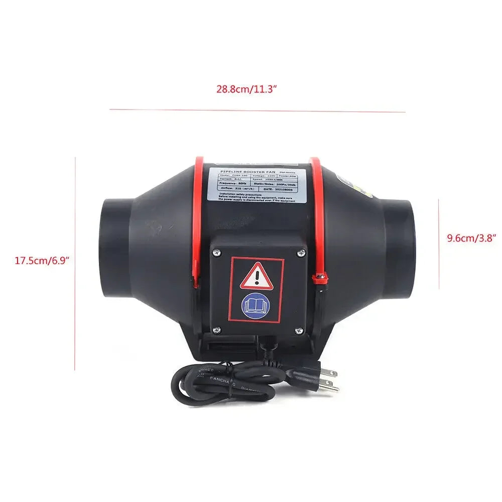 CNCEST Silent Exhaust Inline Duct Fan 310 CFM Ventilation