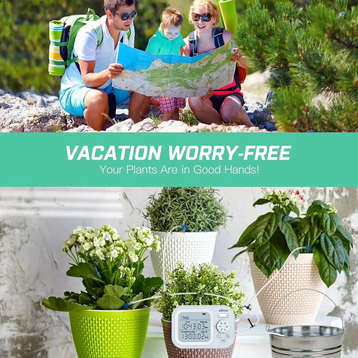 Automatic Indoor Self Watering Plant System For 15 Pots