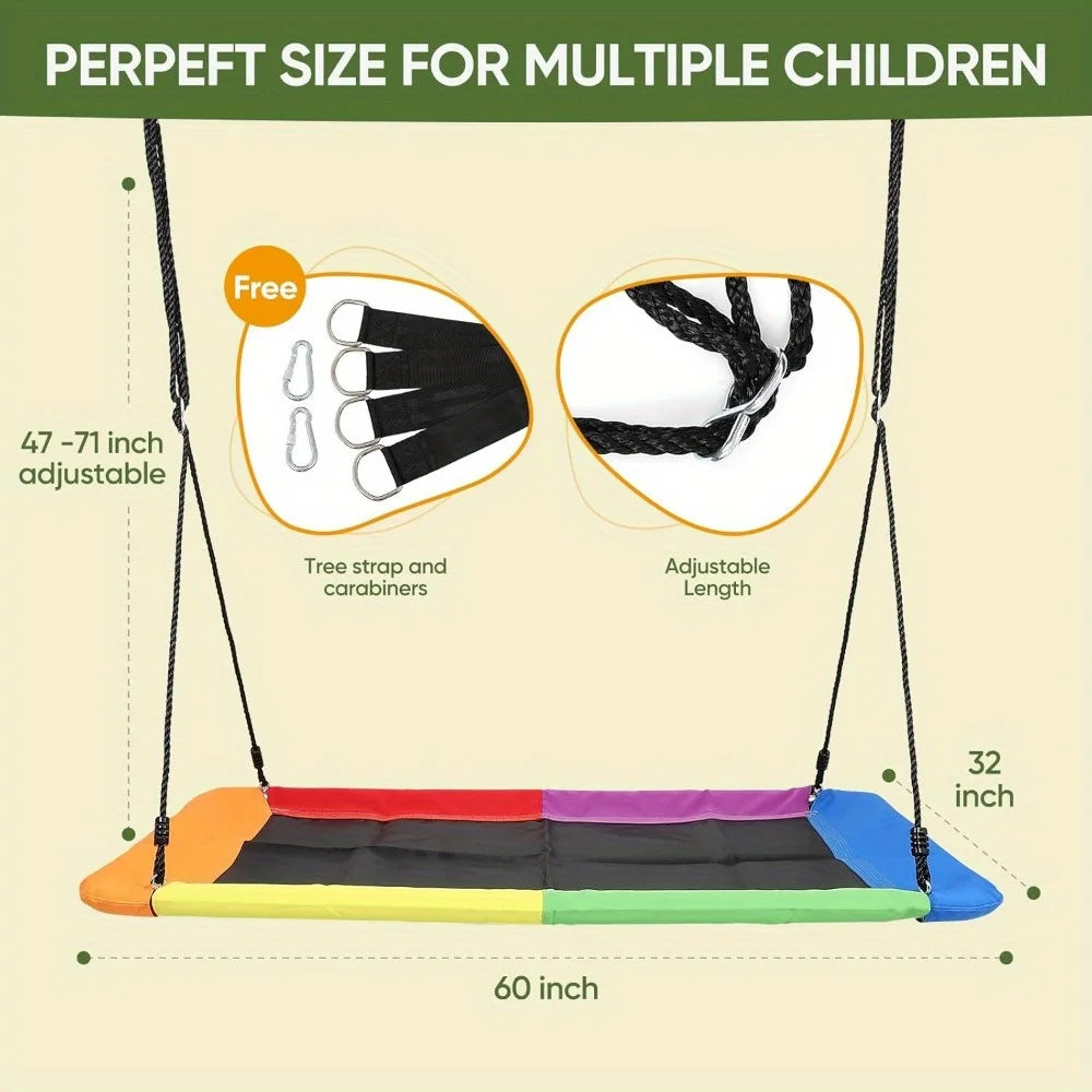 Platform Tree Swing for Kids and Adults with Durable Straps