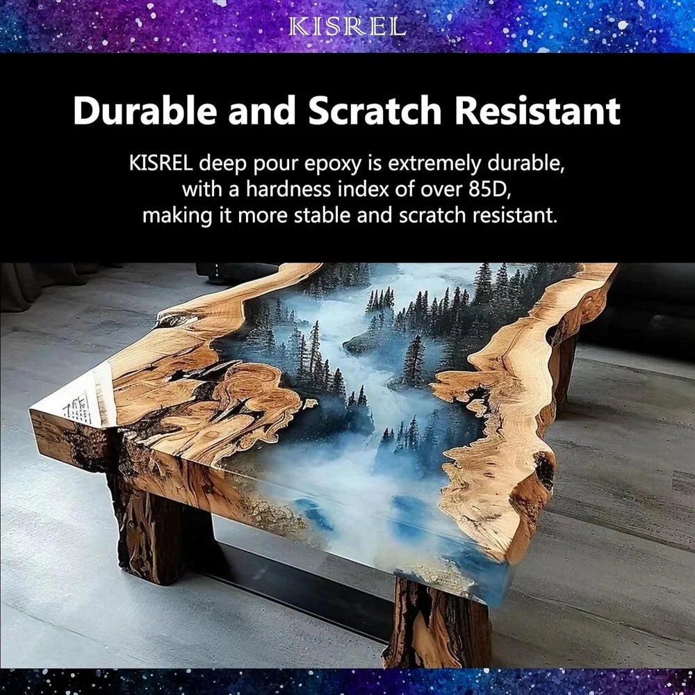 XMSJ Deep Pour Epoxy Resin Kit For River Tables And More