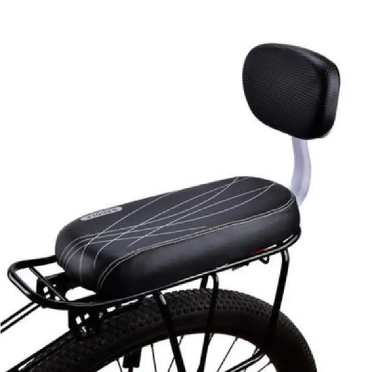 Bike Child Seat With Back Rest For Mountain Bikes PU Leather Cushion