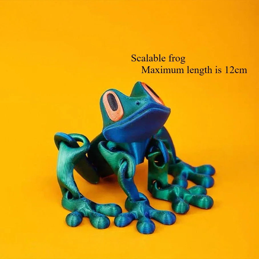 High-concerned 3D Frog Refrigerator Magnets Whiteboard Sticker